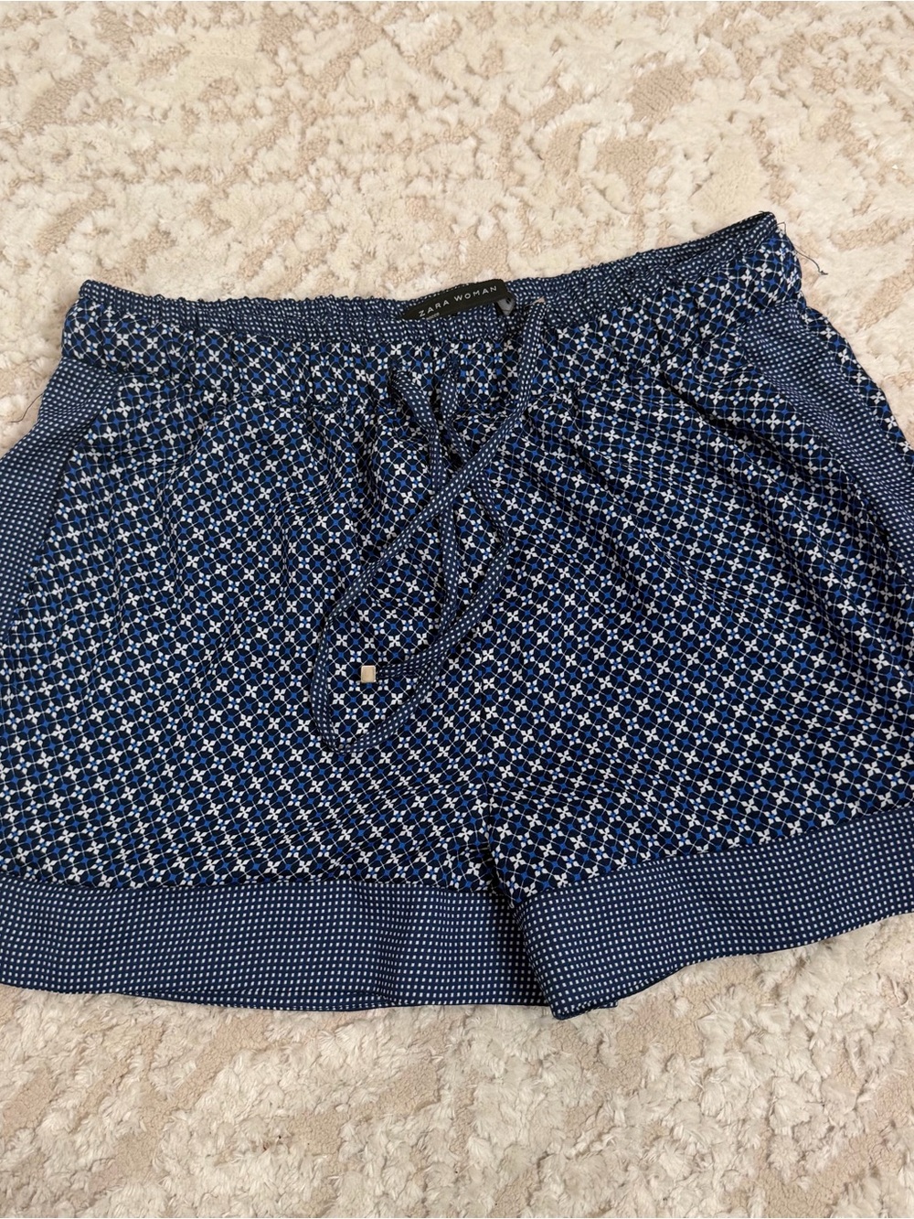 Zara Drawstring 3” Mini Shorts
